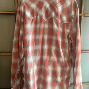 Men’s buckle vintage flannel